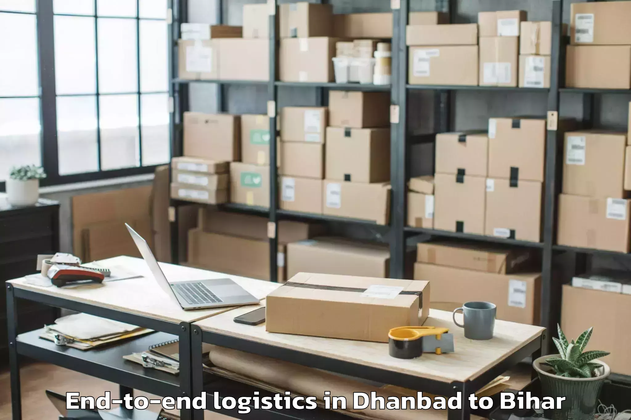 Professional Dhanbad to Teghra End To End Logistics